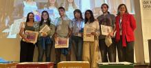 Ganadores del primer y tercer premios de las II Jornada de Retos de Sostenibilidad de la Universidad de Zaragoza