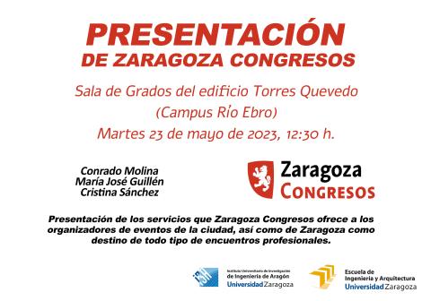 Cartel presentación de Zaragoza Congresos
